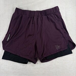 YoungLA Men's Athletic Shorts Purple Black L
